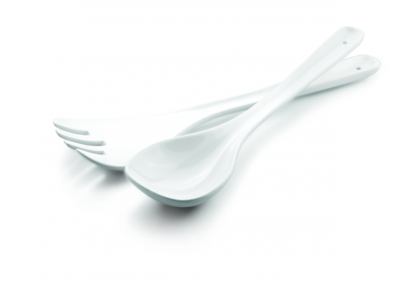 Salatbesteck Set Porzellan
