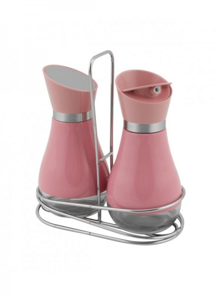 Öl und Essig Set 3 tlg. rosa