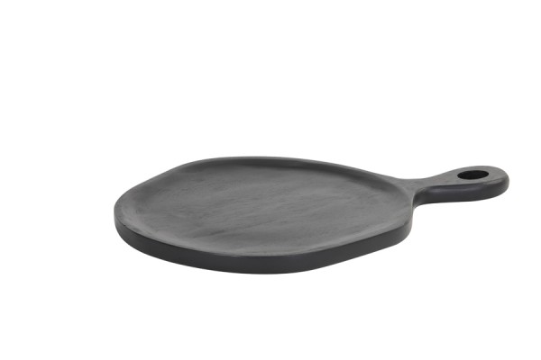 Servierplatte Kumasi 34x23,5x1,5 cm Servierbrett schwarz