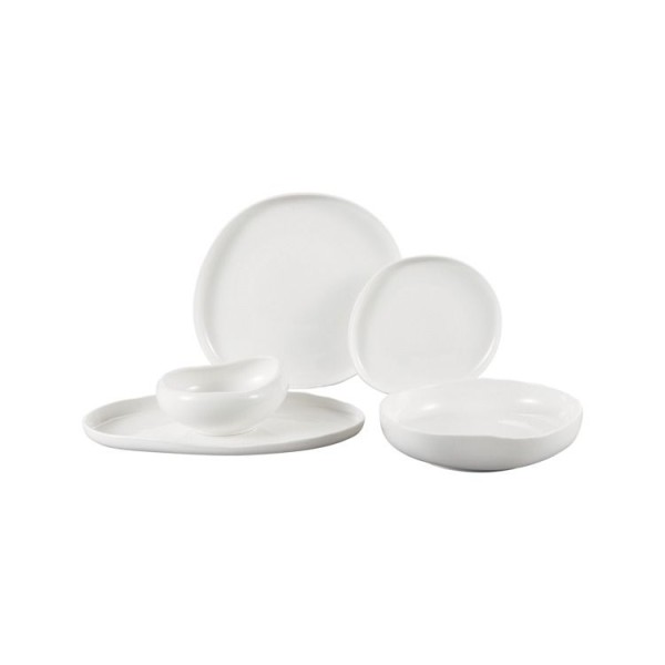 New Barles weiss Geschirrset 25 tlg. für 6 Personen