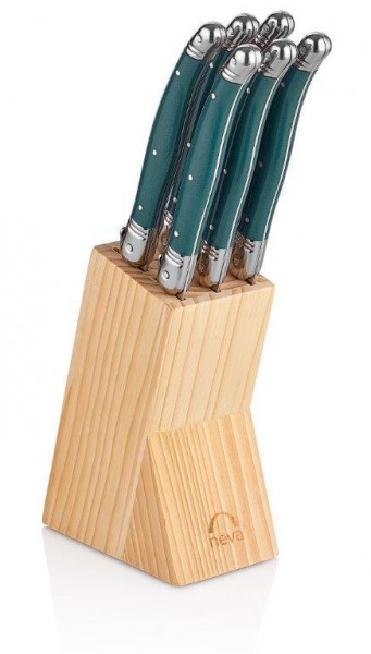 Neva Sweet Menthol Mini Messerblock Set Holz N2630