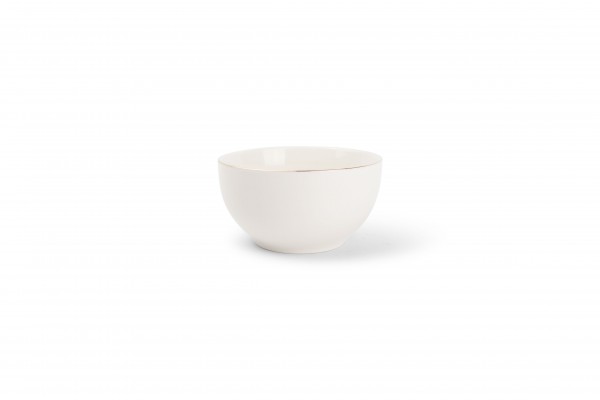 Era Porzellan Bowl 12,5xH6,5 cm Schüssel gold umrandet