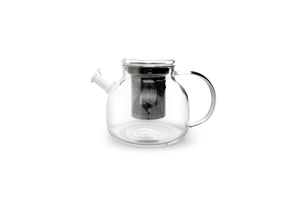 Glas Teekanne mit Deckel 0,75L
