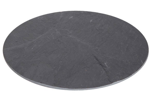 Schieferplatte rund 30 cm Servierplatte